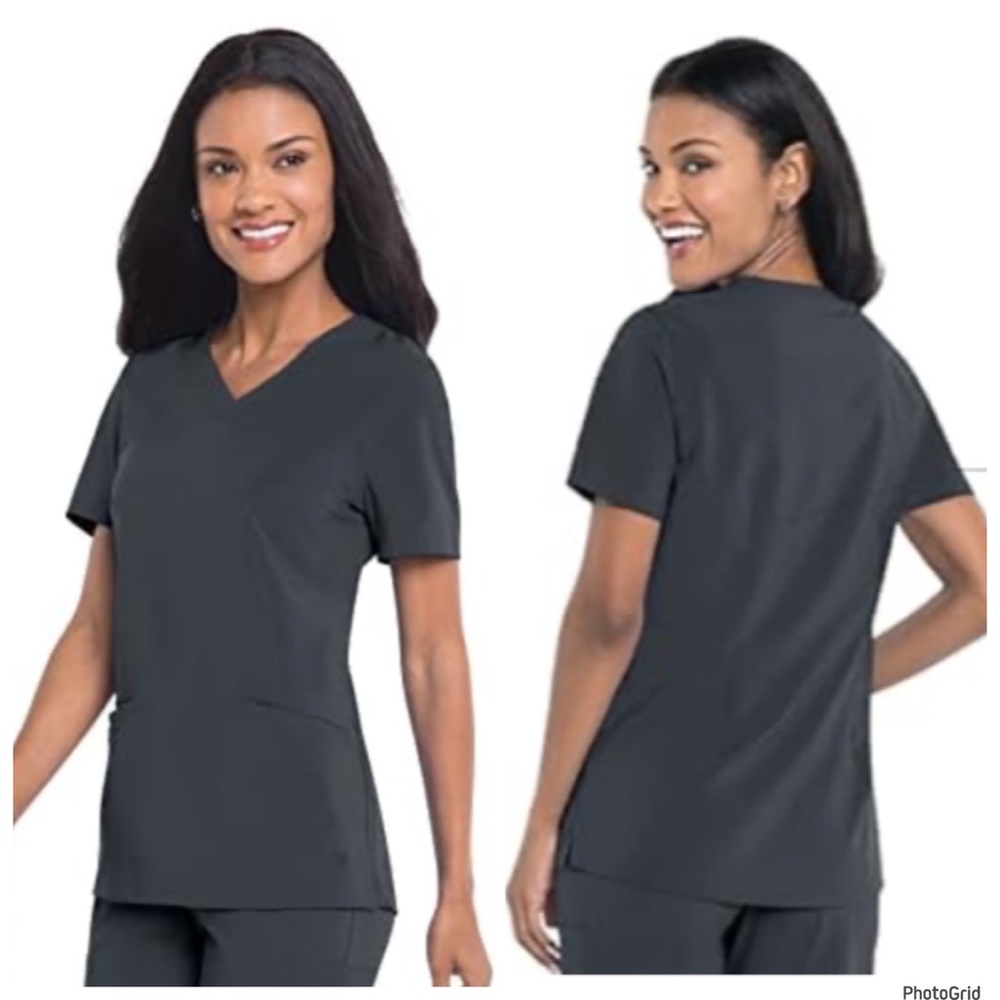 Urbane XXL grey plus size scrub top